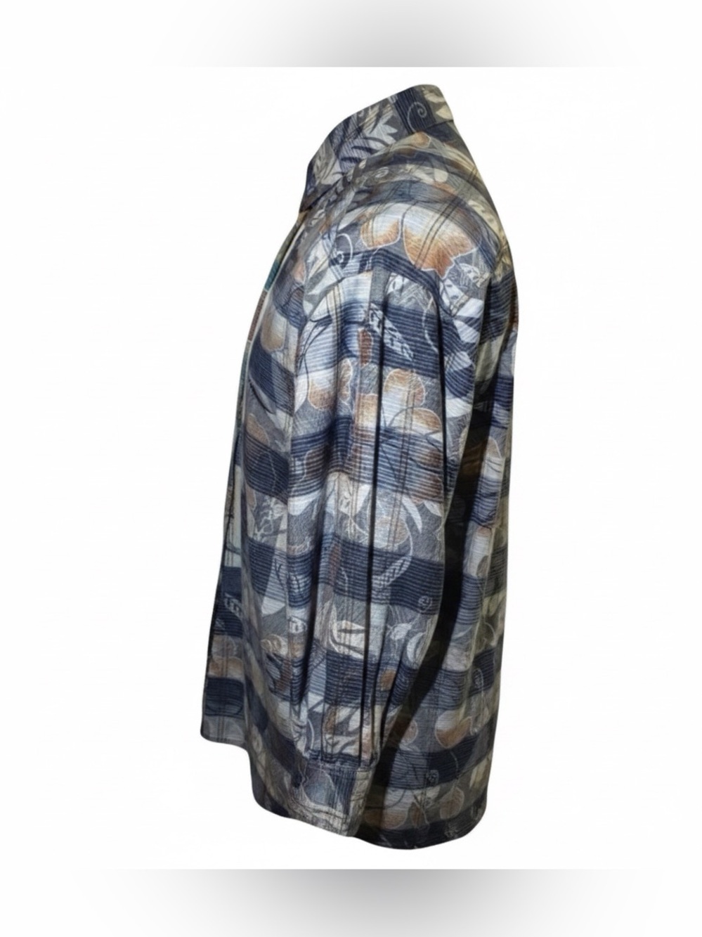 Zanella Men’s Button Down Shirt | Blue | Abstract Luxury | Large | Made in Italy - Picture 6 of 16